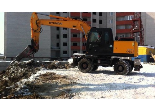 Колесный экскаватор Hyundai R170W-7